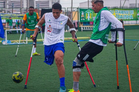 Fortaleza realiza 1º Torneio de Futebol de Travinha para Amputados.